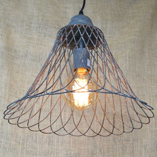 Vintage Light Shade E27 Bulb Easy Fit Pendant Tapered Design Hanging Lighting